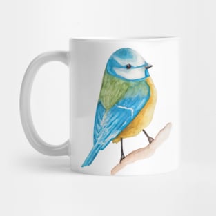 Watercolor - Cute blue tit Mug